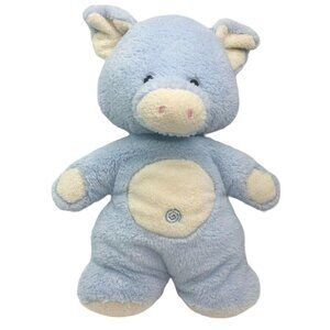 Aurora Baby Pig Plush Light Pastel Blue Shower Nursery Kawaii 11" Piglet So Soft